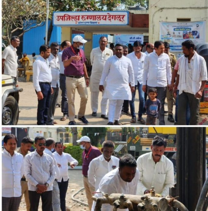 उपजिल्हा रुग्णालयात बोरवेल ड्रीलिंगचे उदघाट्न